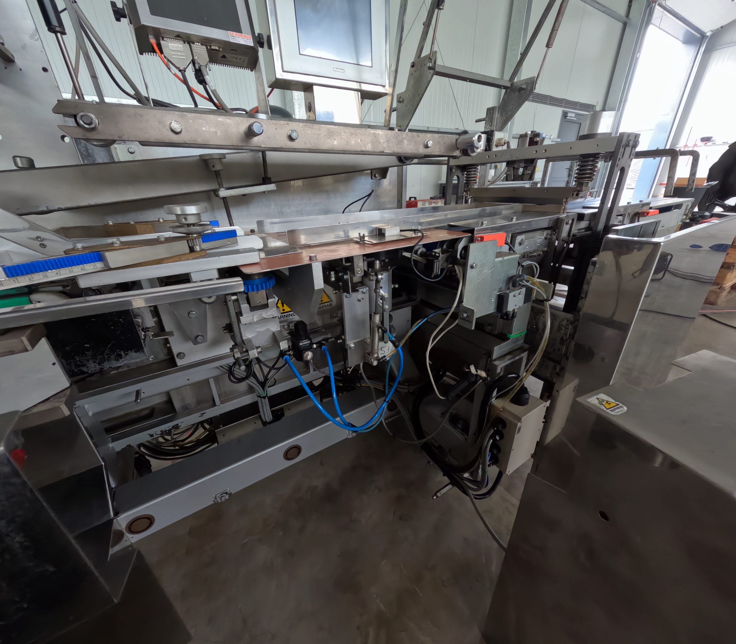 Close-up van de brandschone machine na reiniging
